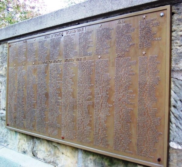 NEW CONCORD WORLD WARS HONOR ROLL MEMORIAL