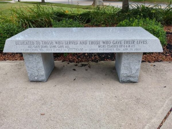 MORROW COUNTY VETERANS MEMORIAL PLAZA BENCH F