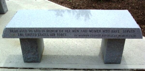 MORROW COUNTY VETERANS MEMORIAL PLAZA BENCH D