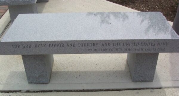 MORROW COUNTY VETERANS MEMORIAL PLAZA BENCH C