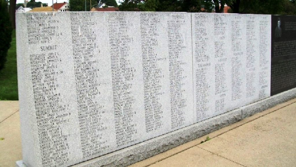 STATE OF OHIO KOREAN WAR MEMORIAL WALL F