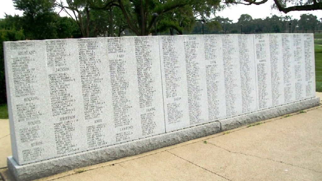 STATE OF OHIO KOREAN WAR MEMORIAL WALL D