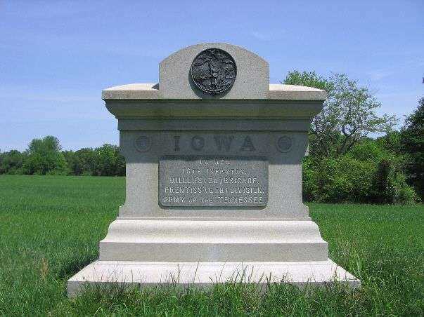 16TH IOWA INFANTRY REGIMENT AT SHILOH MEMORIAL