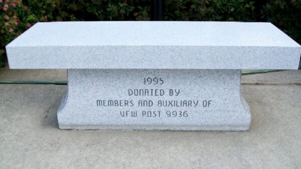 STATE OF OHIO KOREAN WAR MEMORIAL BENCH H