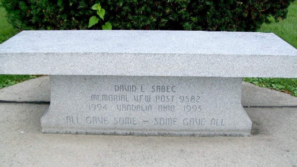 STATE OF OHIO KOREAN WAR MEMORIAL BENCH F