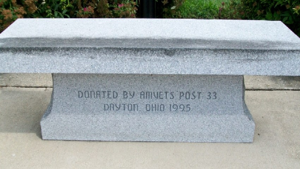 STATE OF OHIO KOREAN WAR MEMORIAL BENCH E