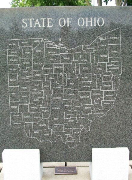 STATE OF OHIO KOREAN WAR MEMORIAL STONE H