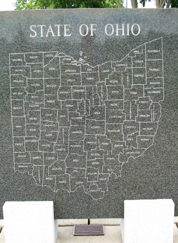 STATE OF OHIO KOREAN WAR MEMORIAL STONE H