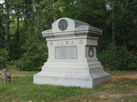12TH IOWA INFANTRY REGIMENT AT SHILOH MEMORIAL