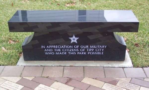 TIPP CITY VETERANS MEMORIAL BENCH C