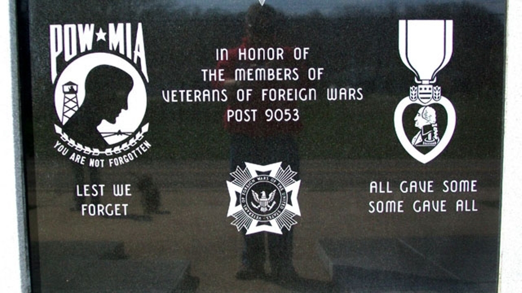 VFW POST 9053 WAR MEMORIAL CENTER STONE