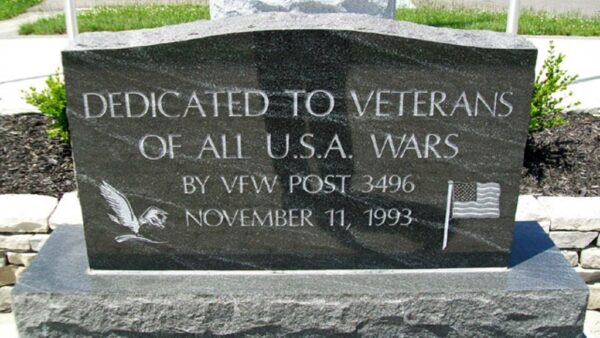 VFW POST 3496 VETERANS MEMORIAL STONE