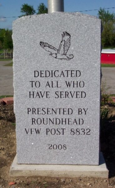 ROUNDHEAD VFW POST 8832 VETERAMS MEMORIAL