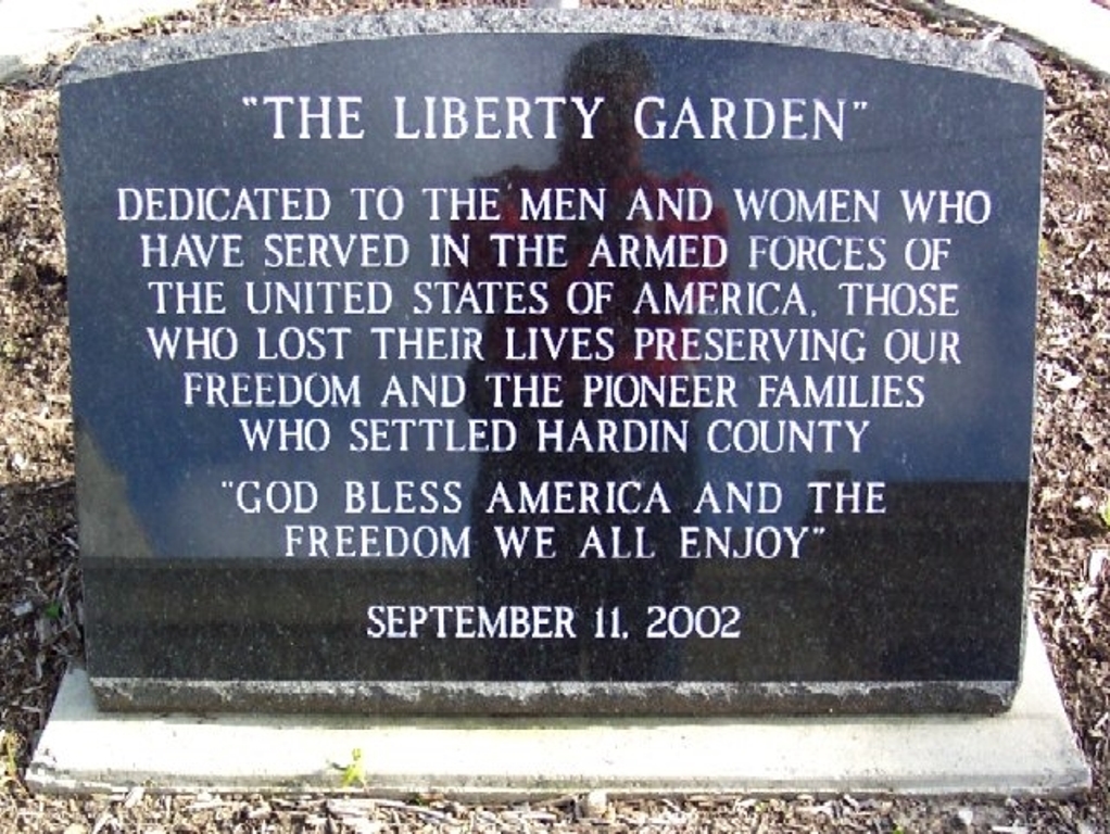“THE LIBERTY GARDEN” WAR MEMORIAL STONE