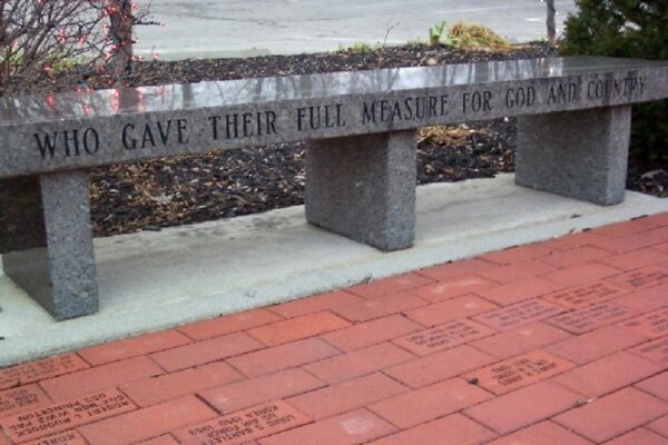 GAHANNA VETERANS MEMORIAL BENCH B