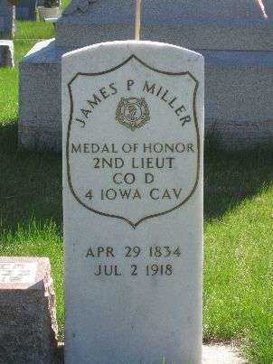2ND LIEUT. JAMES P. MILLER MEDAL OF HONOR GRAVESTONE