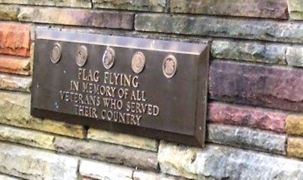 FLORAL HILLS MEMORY GARDENS MEMORIAL FLAGPOLES PLAQUE B