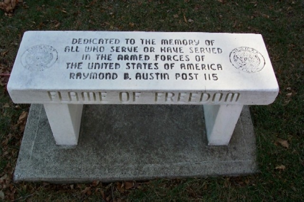 AMERICAN LEGION POST 115 ARMED FORCES MEMORIAL BENCH