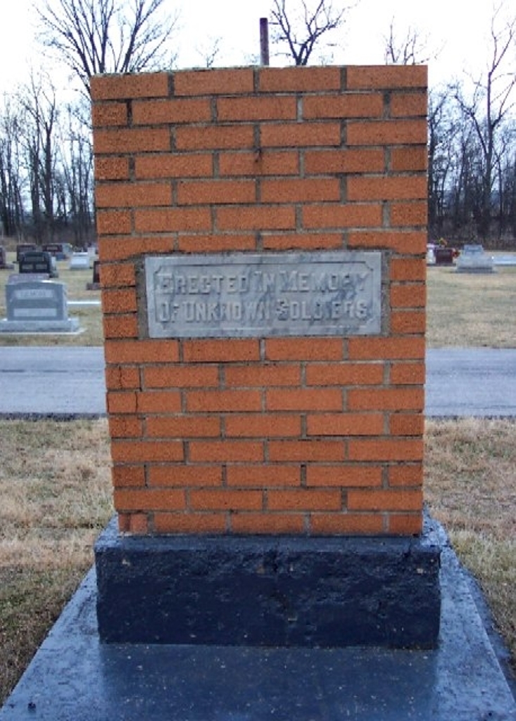 BROCK CEMTERY UNKNOWN SOLDIERS MEMORIAL