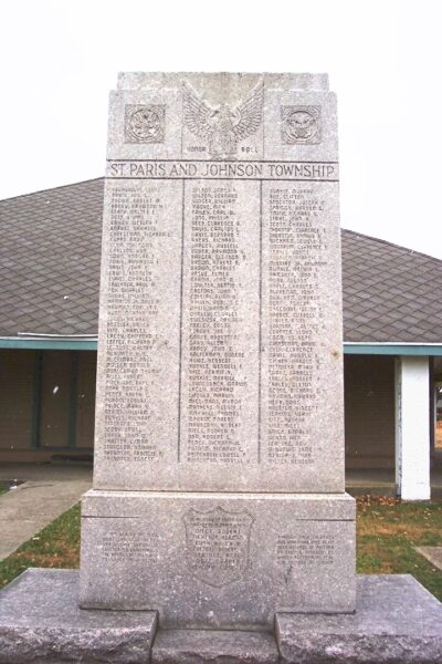ST. PARIS AND JOHNSON TOWNSHIP WORLD WAR II MEMORIAL