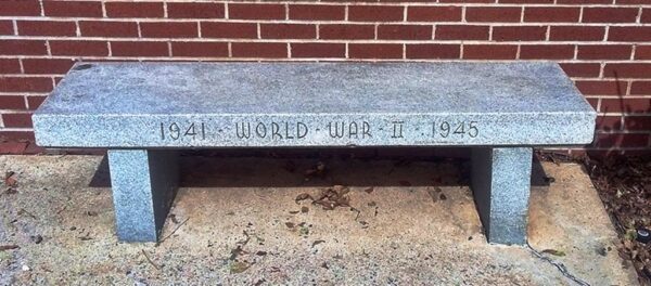 SALINE COUNTY WORLD WAR II MEMORIAL BENCH