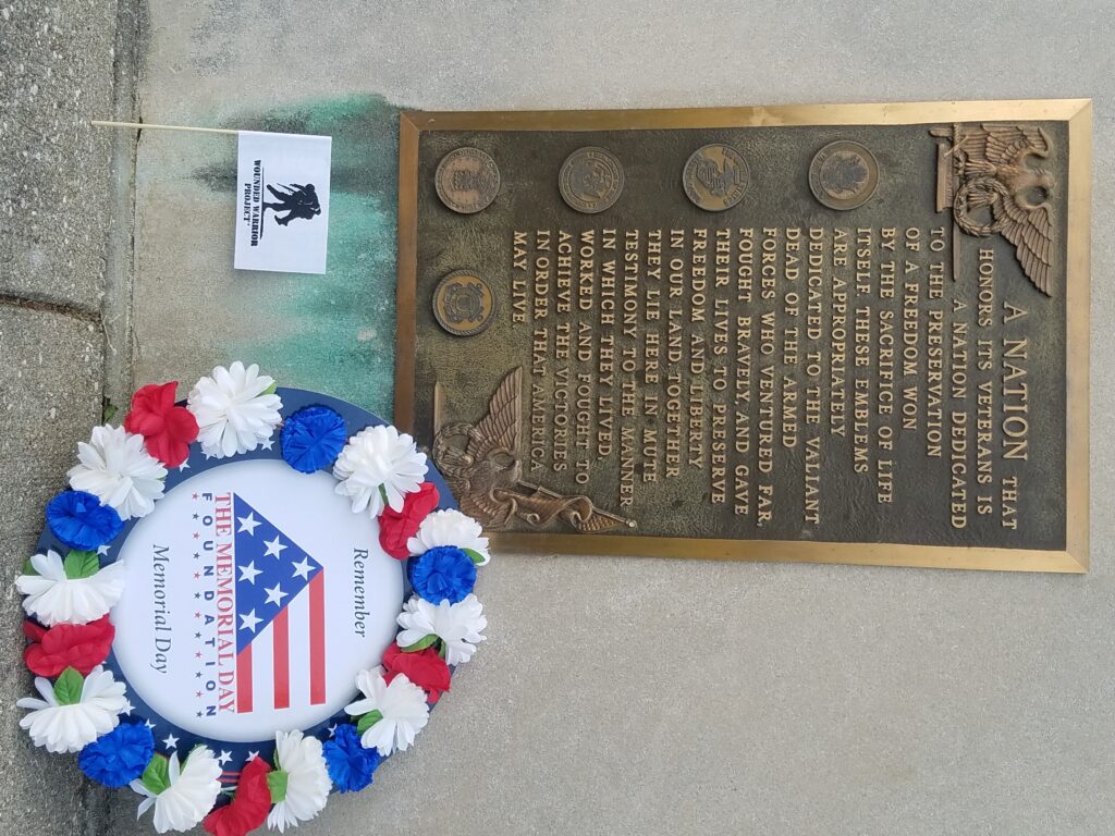 FOREST LAWN CEMETERY VETERANS MEMORIAL PLAQUE