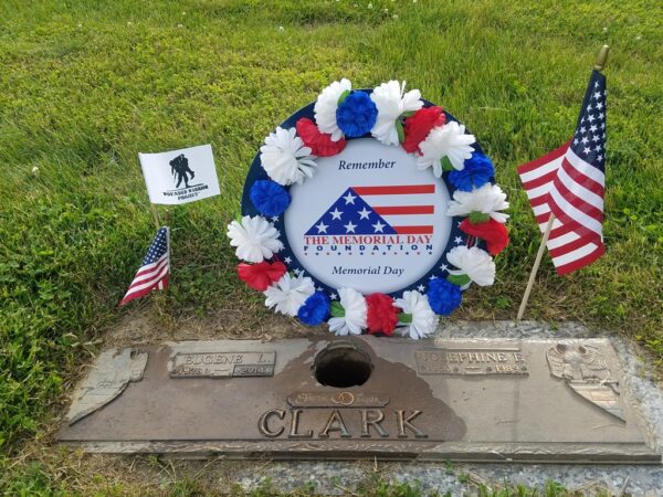 EUGENE CLARK WAR MEMORIAL CEMETERY STONE