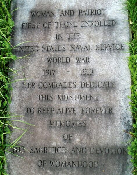 LORETTA PERFECTUS WALSH WAR MEMORIAL CEMETERY STONE NARRATIVE