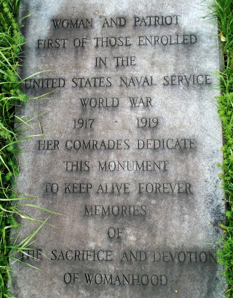 LORETTA PERFECTUS WALSH WAR MEMORIAL CEMETERY STONE NARRATIVE