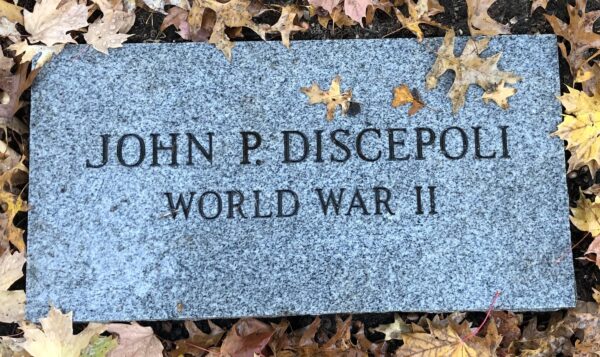 JOHN P. DISCEPOLI WORLD WAR II MEMORIAL TABLET