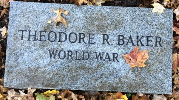 THEODORE R. BAKER WORLD WAR II MEMORIAL TABLET