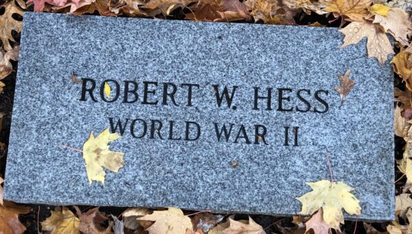 ROBERT W. HESS WORLD WAR II MEMORIAL TABLET