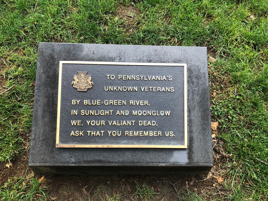 PENNSYLVANIA SOLDIERS AND SAILORS GROVE MEMORIAL TREE PLAQUE A