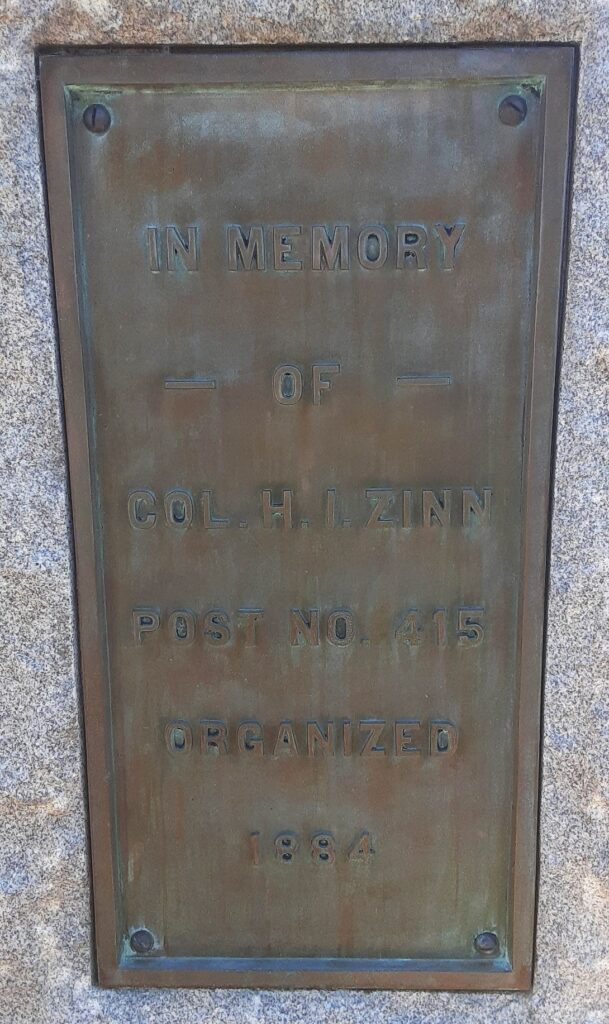 MECHANICSBURG CIVIL WAR MEMORIAL PANEL A