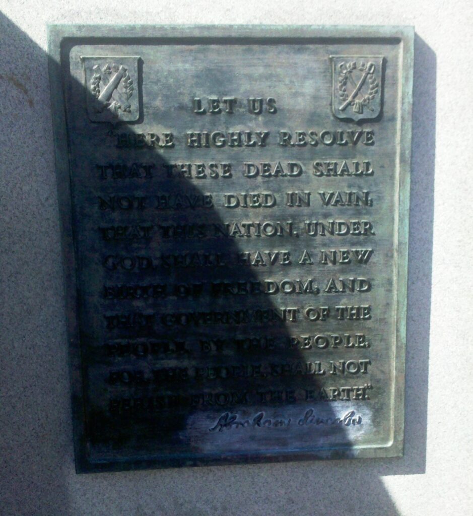 COUNTY OF CHESTER WAR OF THE REBELLION MEMORIAL PLAQUE B