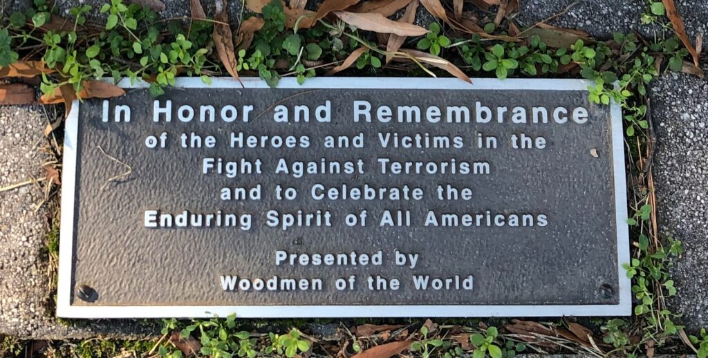 WOODMEN OF THE WORLD IN HONOR AND REMEMBRANCE MEMORIAL PLAQUE