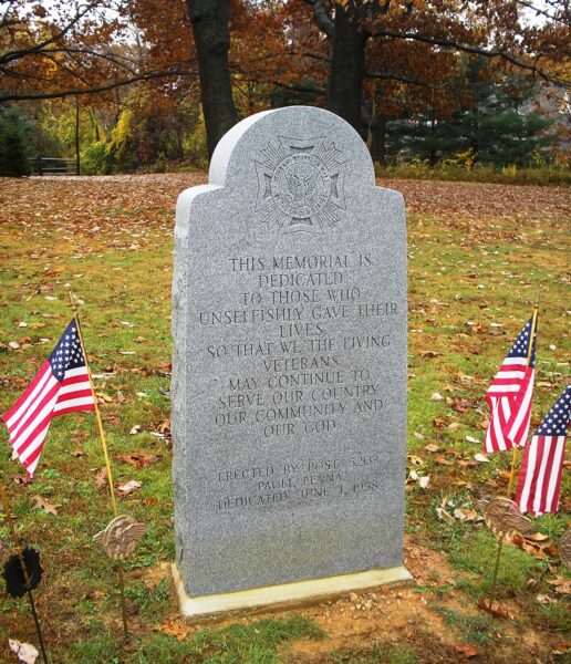V.FW. POST 5203 SUPREME SACRIFICE WAR MEMORIAL