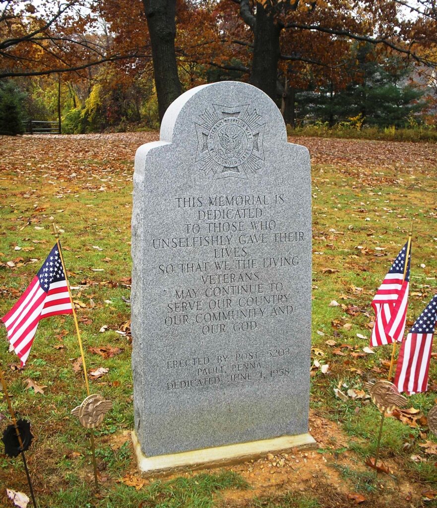 V.FW. POST 5203 SUPREME SACRIFICE WAR MEMORIAL