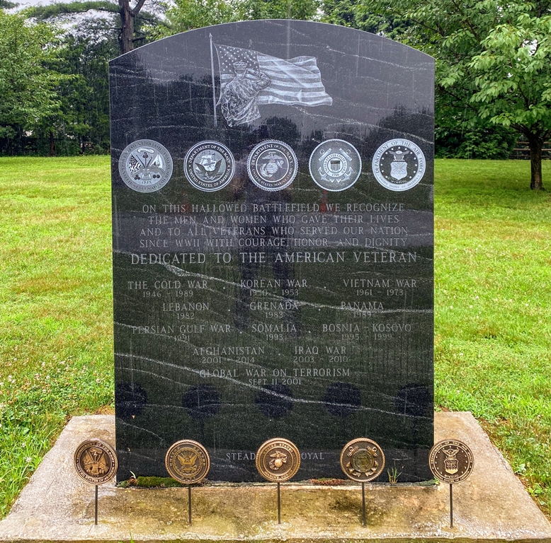 DEDICATED TO THE AMERICAN VETERANS WAR MEMORIAL