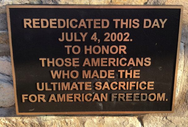 LEVITTOWN VETERANS MEMORIAL PLAQUE C