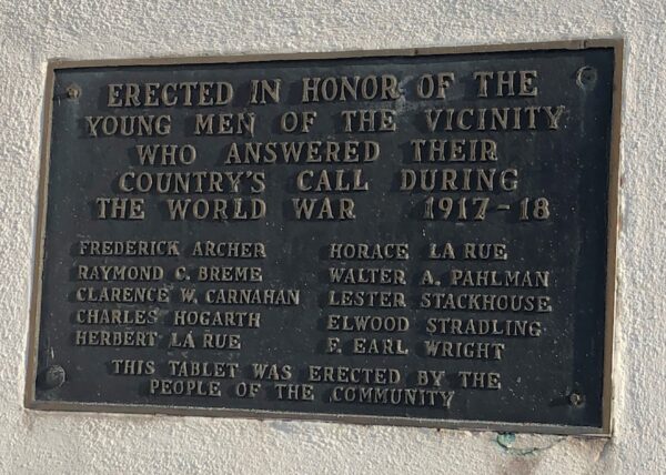BRISTOL TOWNSHIP WORLD WAR MEMORIAL PLAQUE