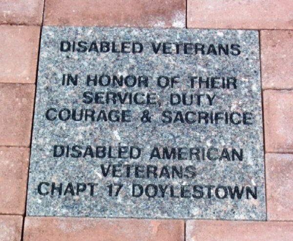 DOYLESTOWN TOWNSHIP COMMUNITY SERVICE AND VETERANS MEMORIAL PAVER B