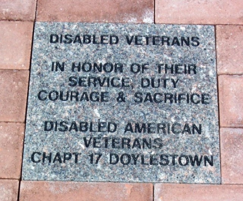 DOYLESTOWN TOWNSHIP COMMUNITY SERVICE AND VETERANS MEMORIAL PAVER B