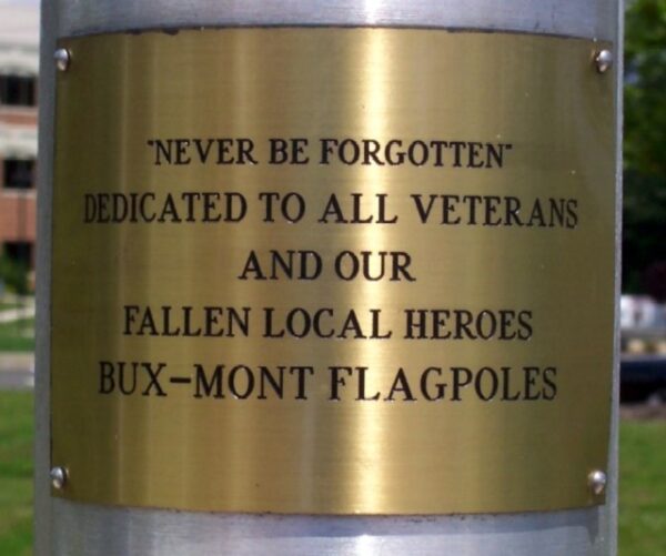 DOYLESTOWN TOWNSHIP COMMUNITY SERVICE AND VETERANS MEMORIAL PLAQUE A