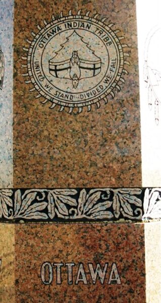 AMERICAN INDIAN WAR VETERANS MEMORIAL STONE E