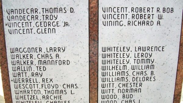 DEPEW COMMUNITY VETERANS MEMORIAL HONOR ROLL STONES U