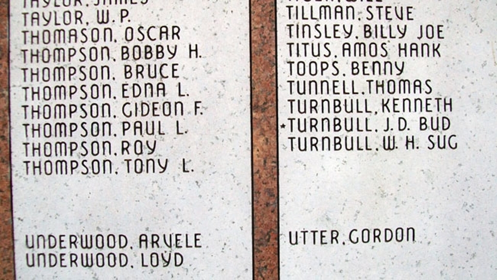 DEPEW COMMUNITY VETERANS MEMORIAL HONOR ROLL STONES T