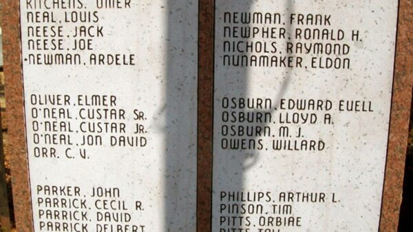 DEPEW COMMUNITY VETERANS MEMORIAL HONOR ROLL STONES N