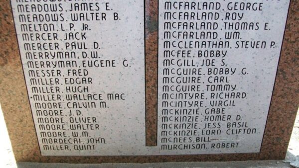 DEPEW COMMUNITY VETERANS MEMORIAL HONOR ROLL STONES L