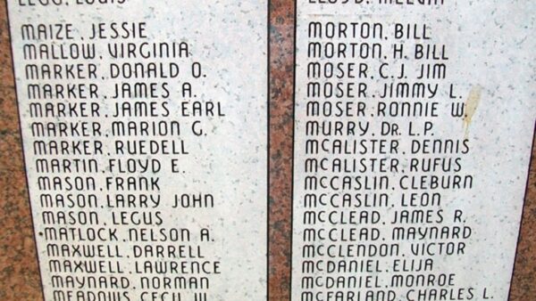 DEPEW COMMUNITY VETERANS MEMORIAL HONOR ROLL STONES K